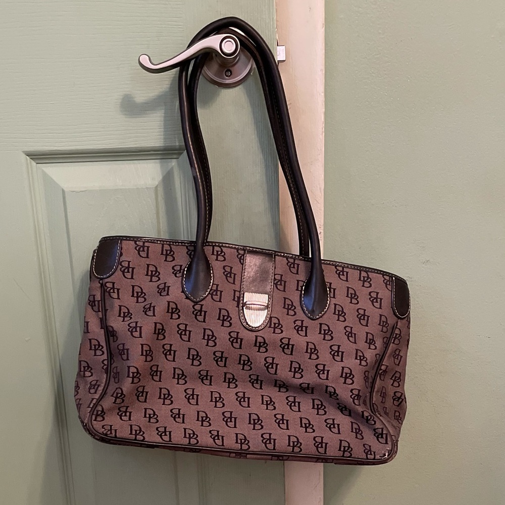 Classic Dooney and Bourke tote bag.